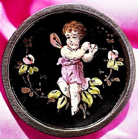 A division one pictorial enamel button