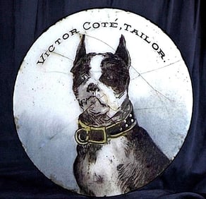 A division one pictorial enamel button