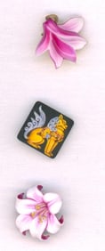 A small card of buttons from Japan