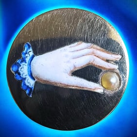A division one enamel Stud Button