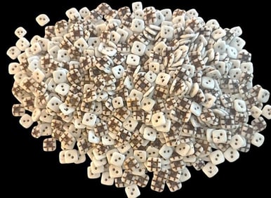 A large bag lot of division one china buttons