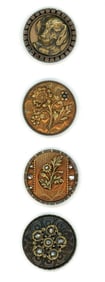A small card of division one steel cup buttons