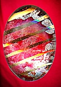 A division one Kaleidoscope glass button