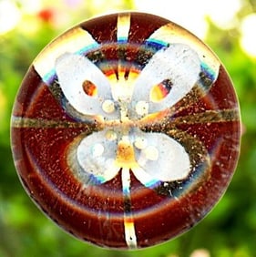 A division one Kaleidoscope glass button