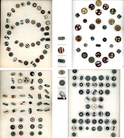 A box lot of several cards of assorted buttons
