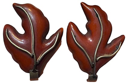 A Pair of Rare Division 1 Arts & Crafts realistic buttons