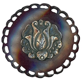 A very unusual division one pierced horn button