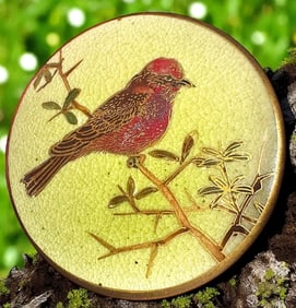 A wonderful division three Japanese Satsuma button