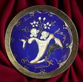 A division one pictorial enamel button