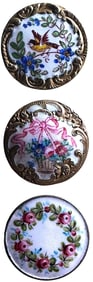A small card of division enamel buttons
