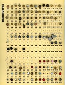 A selection of division one assorted material buttons