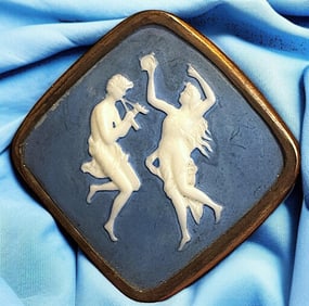 A RARE division one shaped Jasperware button