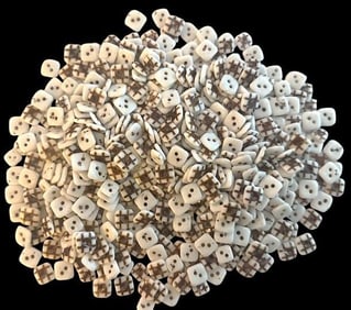 A large bag lot of division one china buttons