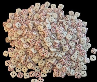A large bag lot of division one china buttons