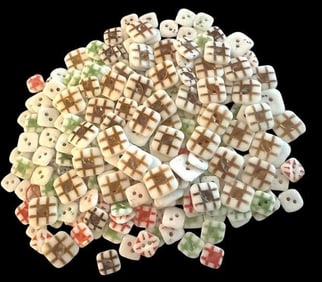 A large bag lot of division one china buttons