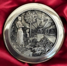 A division three Battersea Pewter Pictorial button