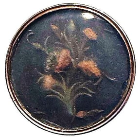 An unusual division one under glass button