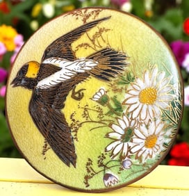 A wonderful division three Japanese Satsuma button