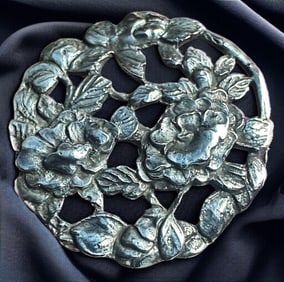 A division one Japanese silver pictorial button