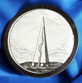 A Rare division one steel engraved paper button