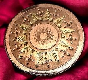 A division one engraved copper button