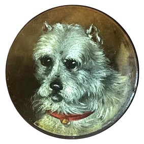 A VERY Rare Vernis Martin sporting button