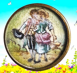 A division one pictorial under glass button