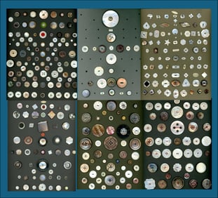 A box lot of assorted shell carded buttons
