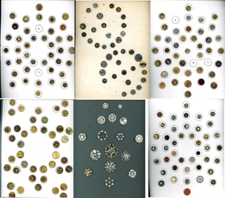 A box lot of several cards of assorted buttons