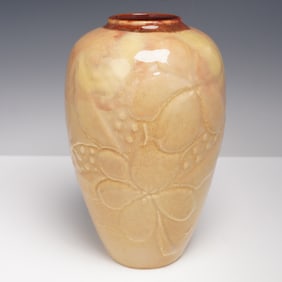 Rookwood Embossed Floral Vase, 6893