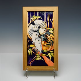 Moorcroft Owl Wall Plaque by Emma Bossons, Ltd Ed Moonlight Flight