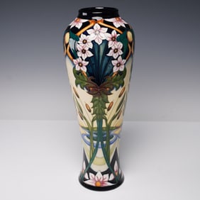 Moorcroft Pottery Tall Avon Water Vase, Limited Edition