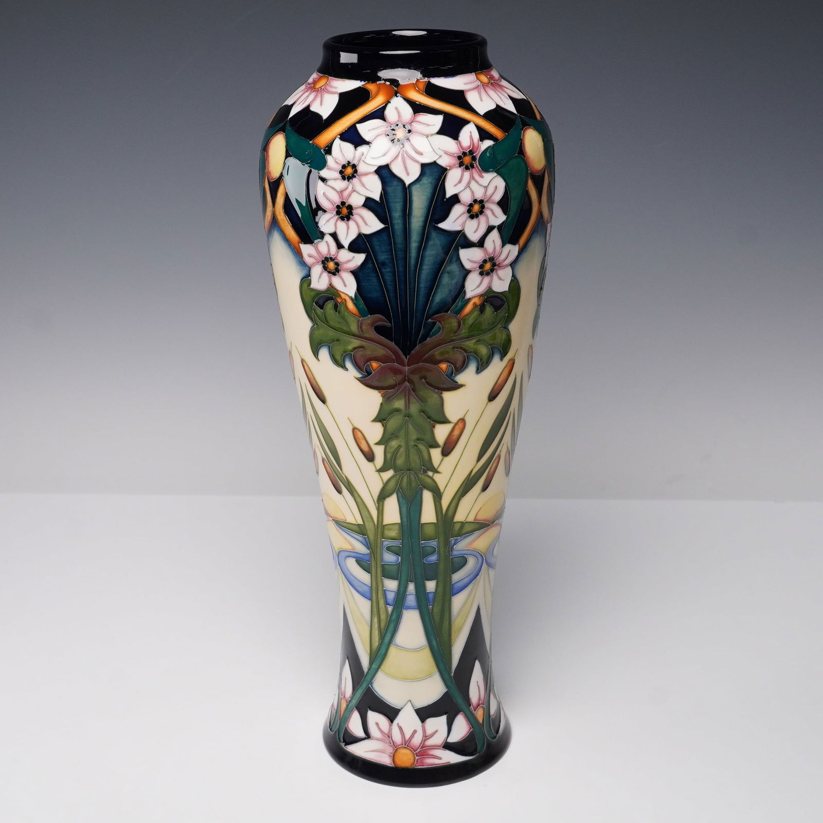 Moorcroft Pottery Tall Avon Water Vase, Limited Edition (1 of 7)