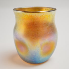 Louis Comfort Tiffany Favrile Glass Iridescent Shot Glass