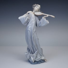 Lladro Porcelain Figurine, Angel with Mandolin 01001324