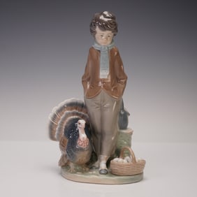 Lladro Porcelain Figurine, Christmas Seller 01001276
