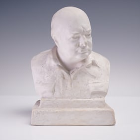 Spode Ceramic Bust Sculpture, Winston S. Churchill