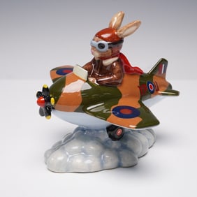 Royal Doulton Bunnykins Prototype Figurine, Chocs Away