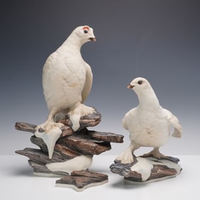 3pc Boehm Porcelain Figurines, Ptarmigan 463C