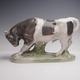 Royal Copenhagen by Knud Kyhn Porcelain Figurine, Bull