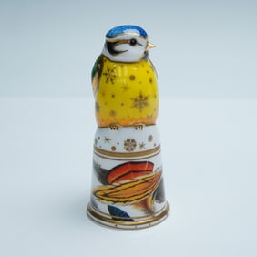 Royal Worcester Porcelain Candle Snuffer, Blue Tit