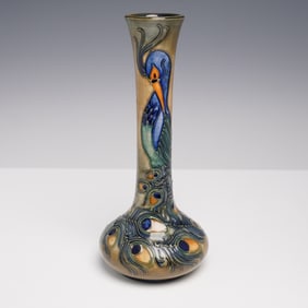 Moorcroft Pottery by Rachel Bishop Vase, Phoenix Bird