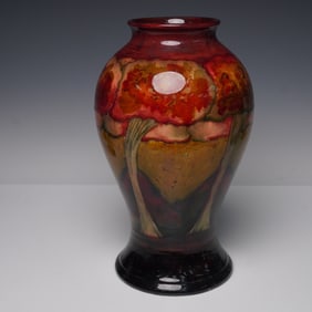 Moorcroft Pottery Large Rare Flambe Eventide Vase