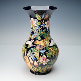 Moorcroft Pottery Vase, The Woodland Road