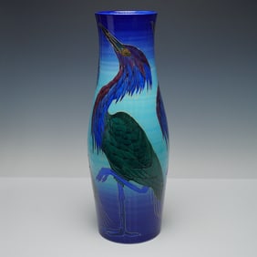 Dennis Chinaworks Sally Tuffin Heron Huge Prestige  Vase