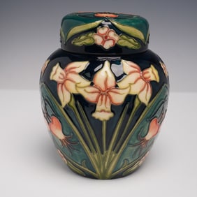 Moorcroft Pottery by Rachel Bishop Lidded Ginger Jar, Carousel