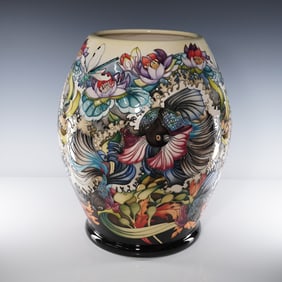 Moorcroft Pottery Trial Vase, Catch Me If You Can