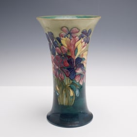 Moorcroft Pottery Vase, Spring Flowers