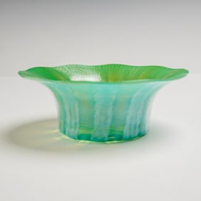 Louis Comfort Tiffany Favrile Glass Pastel Iridescent Bowl