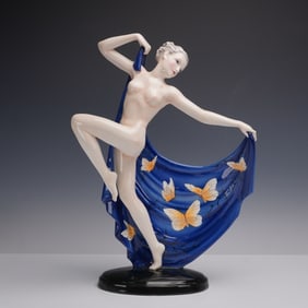 Goldscheider Vienna Art Deco Figurine, Adagio 8462